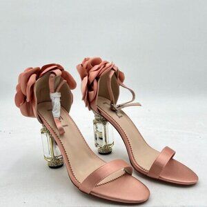 FSJ Women Open Toe Stylish Sandal Ankle Strap Chunky Block High Thick Heels